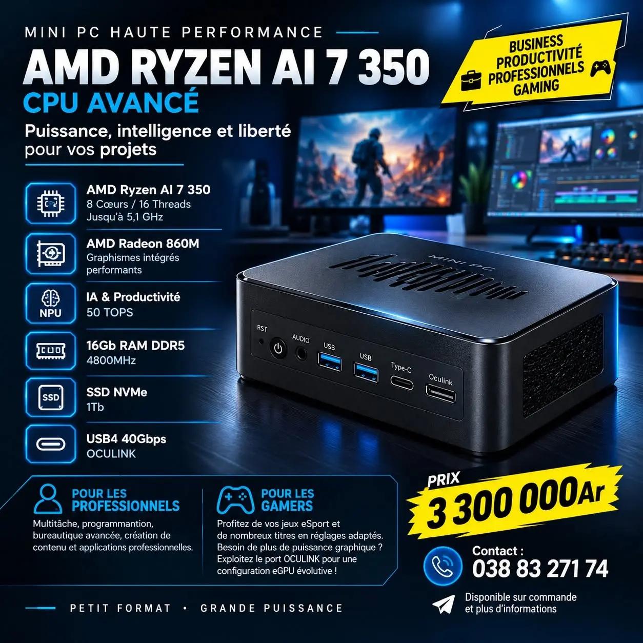 MINI PC AMD RYZEN AI 7 350