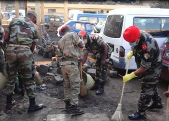 ASSAINISSEMENT – L’Armée se mobilise dans le nettoyage de Besarety