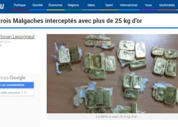 DIPLOMATIE – Madagascar ouvre les négociations pour le rapatriement de 25,5 kg d&rsquo;or clandestinement exportés à Maurice en janvier 2019