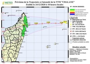 METEO – Des inondations à craindre dans certaines zones de l&rsquo;Est et du Nord-Est avec l&rsquo;arrivée de la tempête tropicale Chalane
