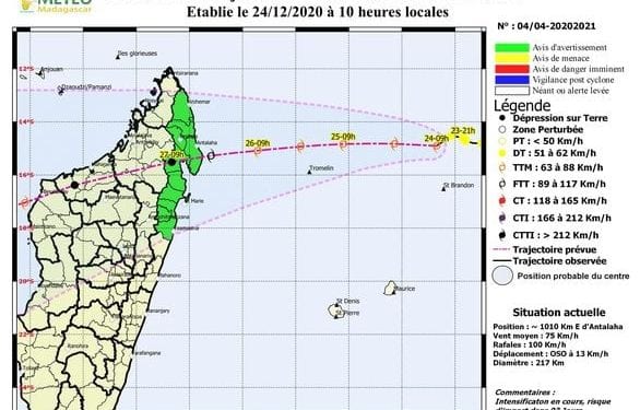METEO – Des inondations à craindre dans certaines zones de l&rsquo;Est et du Nord-Est avec l&rsquo;arrivée de la tempête tropicale Chalane