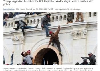 ETATS-UNIS – Une manifestation pro-Trump devant le Capitole pour contester la victoire de Joe Biden dégénère et provoque un mort