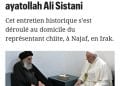 RELIGION – Le pape François reçu par le grand ayatollah Ali Al-Sistani chez lui en Irak