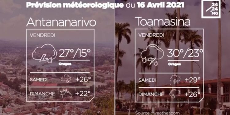 METEO du 16 avril 2021