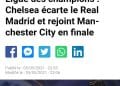 FOOTBALL – Chelsea rejoint Manchester City en finale de l’UEFA Champions League