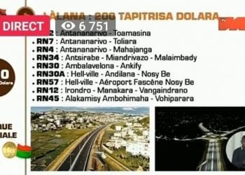 TRAVAUX PUBLICS – Le président de la République annonce la réhabilitation imminente de la Route nationale 2 sur fonds propre de l&rsquo;Etat pour démarrer