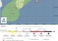 METEOROLOGIE – Le cyclone Emnati passe au plus près de Maurice avec des vents de 155km/h vers 5h locales, l’île placée en alerte phase IV