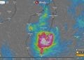 ATASTROPHES – Le cyclone tropical intense Batsirai touche terre à 20h à 14km au Nord de Mananjary avec des vents de 165km/h et des rafales de 230km/h, selon Météo Madagascar