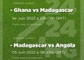 FOOTBALL – Ghana-Madagascar le 1er Juin et Madagascar-Angola le 5 Juin à Mahamasina pour les deux premières journées des éliminatoires à la CAN 2023