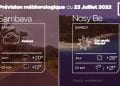 MÉTÉO du 23 juillet 2022