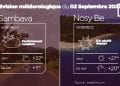 MÉTÉO du 02 Septembre 2022