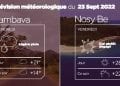 MÉTÉO du 23 septembre 2022