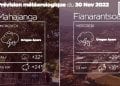 METEO du 30 novembre 2022