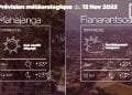 METEO du 13 novembre 2022
