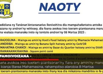 VAOVAO – MINUTE FLASH 07 MARTSA 2023