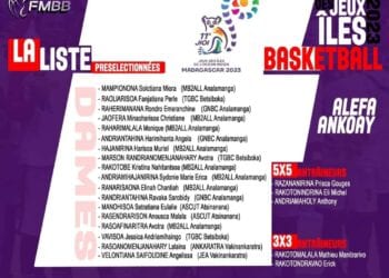 BASKETBALL – Jerry Pépin Rabibisoa et Kristina Rakotobe parmi les 36 joueurs dans la liste des présélectionnés des Ankoay pour les jeux des Îles