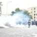 Des grenades lacrymogènes lancées sur le collectif des candidats vers la fin de la manifestation de ce mardi