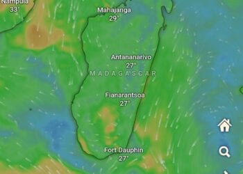 MÉTÉOROLOGIE – Une faible circulation dépressionnaire à surveiller dans le canal de Mozambique
