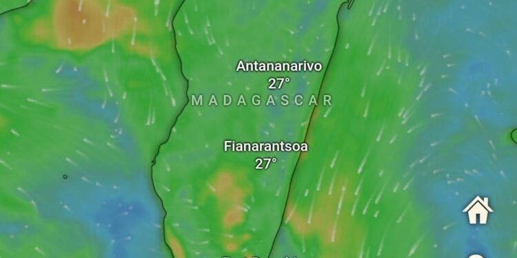 MÉTÉOROLOGIE – Une faible circulation dépressionnaire à surveiller dans le canal de Mozambique