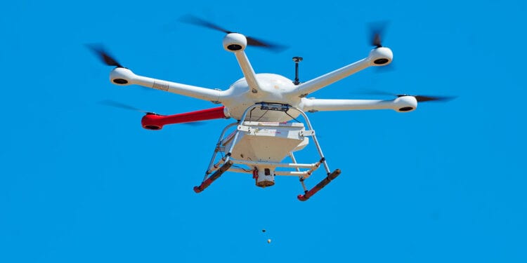 ENVIRONNEMENT – Le drone de largage en action lors du reboisement de mangroves à Morondava