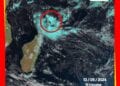 L’amas nuageux présent au Nord Est de Madagascar ne devrait pas avoir d’impacts sur la Grande ile