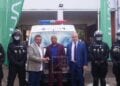 La police nationale dotée d’imperméables par Vigie et de voiture blindée par Inviso Group