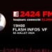 Flash infos de 16h | 2 Juillet 2024