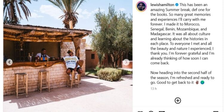 VACANCES D’ETE – Madagascar dans le séjour estival en Afrique de Lewis Hamilton