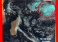 MÉTÉO – Une perturbation tropicale à 2 800 km au Nord Est d’Antsiranana