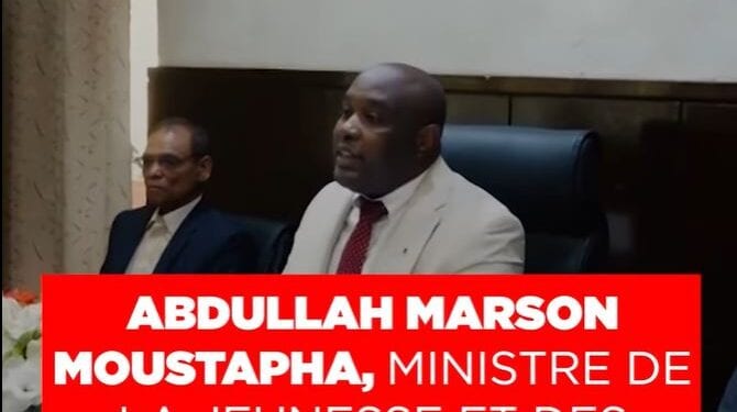 ABDULLAH MARSON MOUSTAPHA, MINISTRE DE LA JEUNESSE ET DES SPORTS – “Envoyer des athlètes à l’étranger est onéreux”