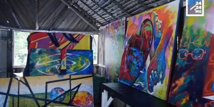 RENCONTRE – Dans l’atelier de Fabrice Guerra, peintre à Sainte-Marie