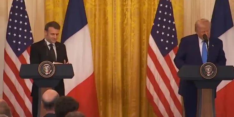 CONFLIT – Donald Trump reçoit Emmanuel Macron pour discuter de la fin de la guerre en Ukarine