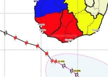 METEOROLOGIE – Le cyclone tropical Honde reste quasi-stationnaire au large de Cap Sainte Marie dans la nuit de jeudi à vendredi