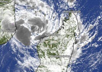 MÉTÉOROLOGIE – La dépression tropicale Jude nommée après sa sortie dans le Canal de Mozambique