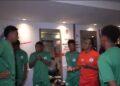 FOOTBALL – Le staff et une partie des joueurs des Barea arrivent à Casablanca pour le match contre les Fauves centrafricains
