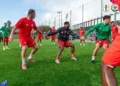 FOOTBALL – Les Barea au complet pour l’entraînement officiel avant leur match