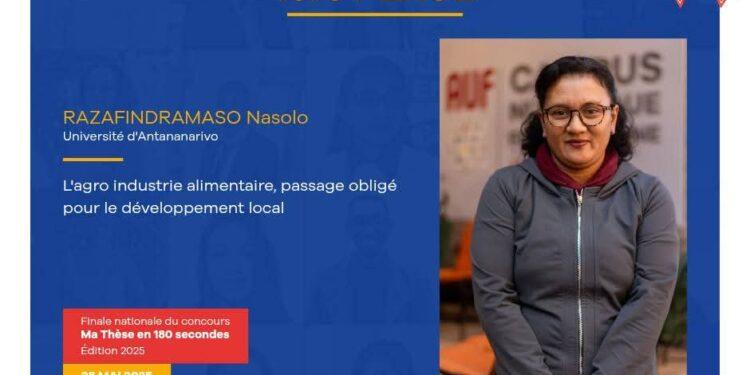 RECHERCHE – Nasolo Razafindramaso remporte la finale nationale de « Ma Thèse en 180 secondes » 2025
