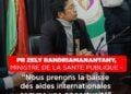 PR ZELY RANDRIAMANANTANY, MINISTRE DE LA SANTE PUBLIQUE – “Nous prenons la baisse des aides internationales comme une opportunité”