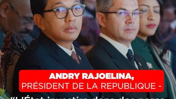 ANDRY RAJOELINA, PRÉSIDENT DE LA REPUBLIQUE – “L&rsquo;État investira dans des parcs solaires de 100 MW par an pour atteindre une production de 70% d&rsquo;énergie propre d&rsquo;ici 2028”
