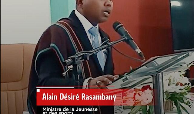 Le nouveau ministre de la Jeunesse et des Sports Alain Désiré Rasambany souhaite la mise en place d’un Conseil national de la jeunesse (CNJ) dont il veut faire une des priorités de son mandat.