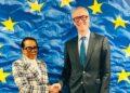 DIPLOMATIE – Christine Razanamahasoa multiplie les rencontres diplomatiques en marge du Conseil des ministres ACP à Bruxelles